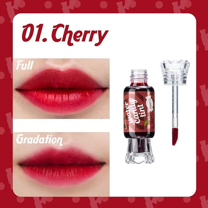 THESAEM Saemmul Water Candy Tint #1 Cherry - High Pigment Long Lasting Lip Stain Juicy Fruity Vivid Colors – Transfer Proof, Weightless & Smudge Proof, 0.3 fl.oz.