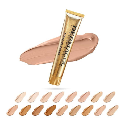 Dermacol - Full Coverage Matte Foundation with SPF 30, Waterproof Foundation for Oily Skin, Acne, & Under Eye Bags, Long-Lasting Makeup, 30g, Shade 209
