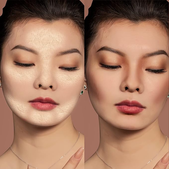 HEXZE Loose Face Powder Mineral, Mattifying Setting Powder, Blurring Pores, Baking Controls Shine, Lightweight Long Lasting 0.24 Oz, T30 Pink