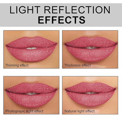 Shimmer Lip Gloss - Non-Sticky Girls Gloss - Long Lasting High Shine - 0.7 FL Oz Gloss for Girls & Women - Cruelty Free - (Kiss and Tell: S66)