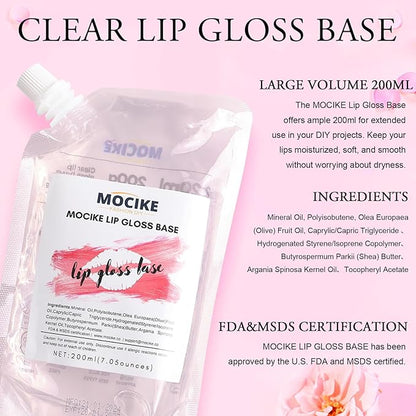 MOCIKE DIY Lip Gloss Making kit for Girl Gifts - 37 PCS DIY Lip Gloss kit Make Your Own Lip Gloss