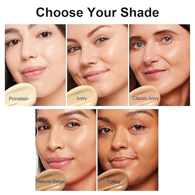 FV 2 Pack Hydrating Liquid Foundation Makeup, Waterproof & Lightweight, Natural Finish with Medium Coverage, Ideal for Dry and Normal Skin (Nourishing Natural Beige)