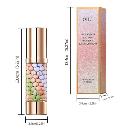 LAMUSELAND Face Primer Before Makeup, 2Pcs Color Correcting & Brightening Skin Tones Primer, 3 in 1 One Step Moisturizing Oil Control Tinted Isolation Cream (2)