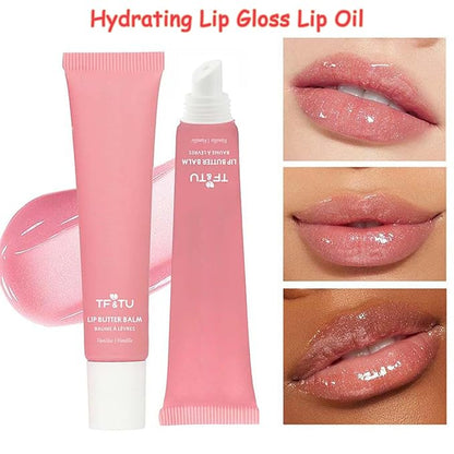 6 Colors Hydrating Lip Gloss Lip Oil, Moisturizing Lip Balm Non-Sticky Tinted Lip Oil, Glossy Lip Gloss, Long Lasting Lipgloss Plumping Jelly Liquid Lipstick