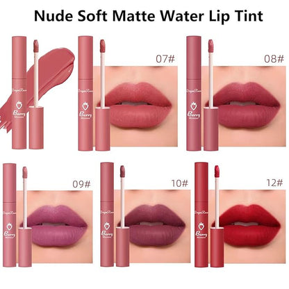 Matte Lipstick Liquid for Women Teens Lip stain long lasting waterproof lip liner stain Fade Resistant Highly Pigmented Lightweight Portable Vegan Lip Stick Travel Size Makeup #08