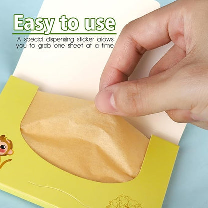 300 Sheets Blotting Paper, HNYYZL Oil Absorbing Sheets for Oily Skin, Oil Control for Face, Makeup Blotting Paper, Natural Oil Absorbing Facial Blotting Sheets for Oily Skin Care (Pack of 3)