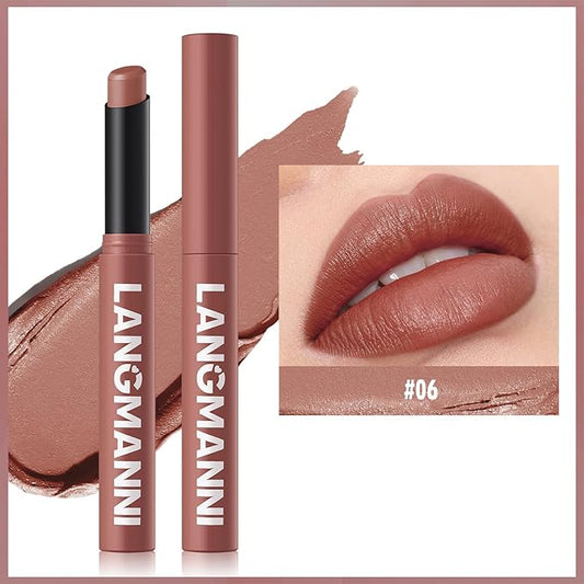 Matte Lipstick - Non-Sticky, Long-Lasting & Waterproof Lipstick for Women, Richly Pigmented, Hydrating Lip Makeup with Smudge-Proof Formula, 1 Count, 0.07oz