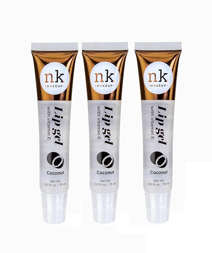 NICKA K NEW YORK Set of 3 NK Hydrating Lip Gel – Vitamin E (COCONUT)