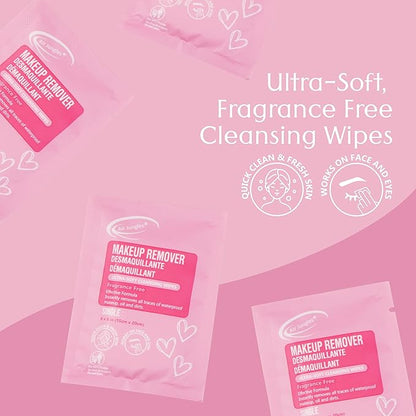 Air Jungles Makeup Remover Wipes Singles 25 Count (Pack of 3), Extra Large 6" x 8", Fragrance-Free, Removes Makeup and Oil, Ultra-Soft Cleansing Wipes, Alcohol Free