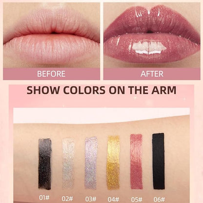 Lipgloss Moisturizing Glossy Finish All-Day Wear Shine Oil Lip Shimmer Clear