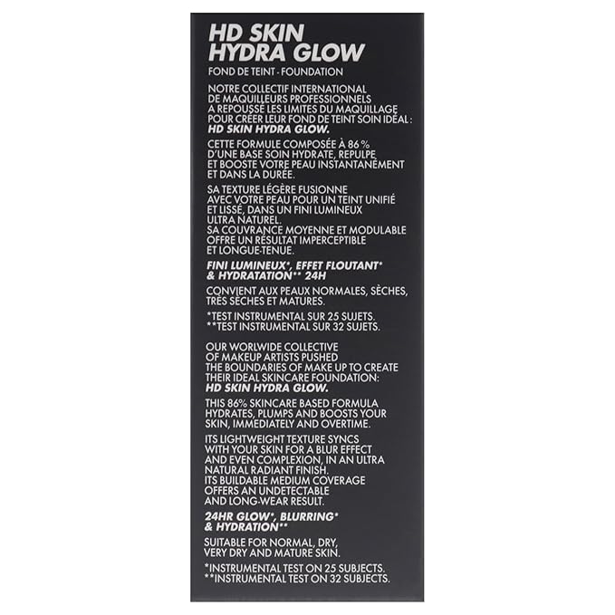 HD Skin Hydra Glow - 1Y04 Warm Alabaster by Make Up For Ever for Women - 1 oz Foundation