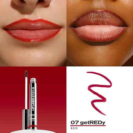 Sacheu Lip Liner Stay-N Peel Off Lip Stain — Long Lasting Matte Lip Tattoo Transfer Proof Lipstain Infused with Hyaluronic Acid & Vitamin E for All Skin Types — Vegan & Cruelty-Free, Getredy