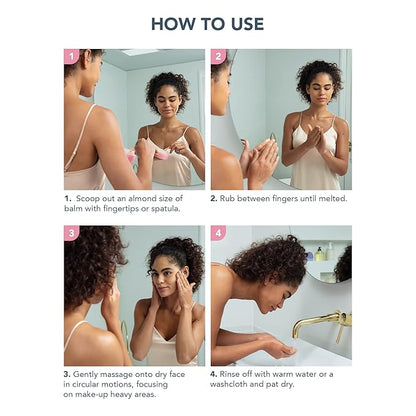 FOREO LUNA Nourishing Cleansing Balm - Gentle Waterproof Makeup Remover - Waterless Oil Cleanser - Eye Makeup Remover - Vegan - Cruelty & Fragrance-Free, Eco-Friendly - 0.5 fl.oz