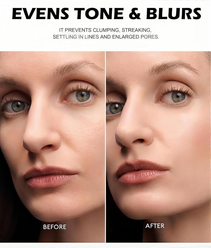 Full Coverage Foundation 10 Colors Natural Lightweight Smooth Creamy Foundation Long-lasting Longwear Matte Oil-Control Foundation (Color 03)