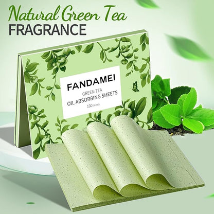 FANDAMEI Oil Blotting Sheets for Face, Absorbing Papers for Oily Skin, Control Film, Tissues - 200 Counts