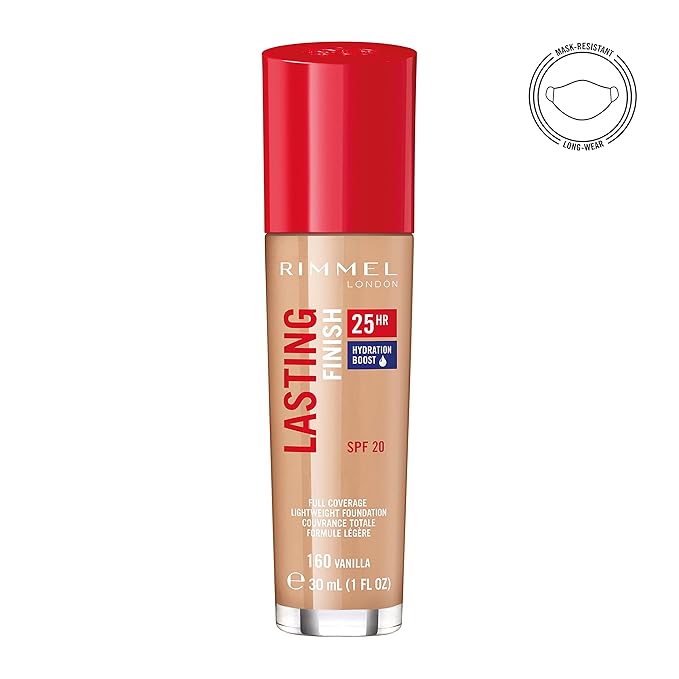 Rimmel London Lasting Finish 25 Hour Foundation - Vanilla, 30 ml (1 fl.oz)