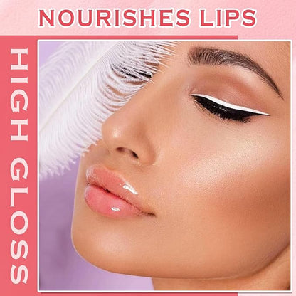 Plumping Lip Gloss Lip Tint Lip Stain Lip Tint Stain Hydrating Moisturizing Liquid Lipstick Lip Balm Clear Lip Oil Makeup Gift - 01 Honey Gold