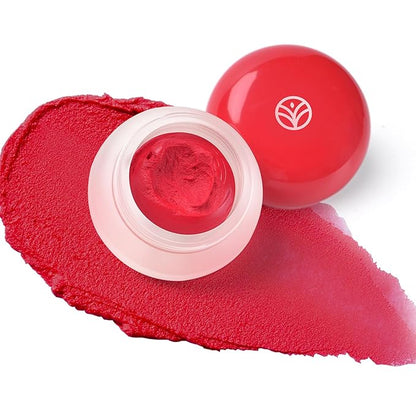 YOUNG VISION Lip & Cheek Pudding Pot – Multi-Use Soft Matte Cream Blush, Buildable Lightweight Formula Lips and Cheeks Tint, 5g/0.17oz