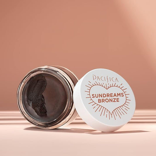 Pacifica Face Bronzer – Sun Dreams Matte Bronzing Cream Highlighter, Hydrating & Buildable Contour with Floral Extracts, Talc-Free, Vegan & Cruelty-Free, 1 oz (Shade Ember)