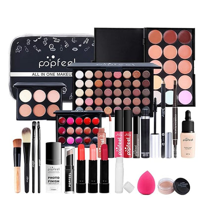 Makeup Kit for Women Full Kit, 24PCS Multi-Purpose Makeup Kit All-in-One Makeup Gift Set Makeup Essential Starter Kit, Compact and Lightweight Design for Girls, Women