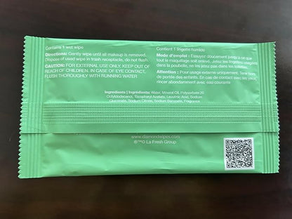 LA Fresh Makeup Remover Wipes with Vitamin E - Make up Remover Wipes for Face, Eyes, Lips - Face Wipes Travel Essentials - Case of 200ct Makeup Wipes