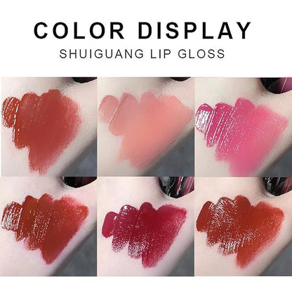 6 Colors Cute Lipstick Makeup Set, Plumping Lip Gloss,High Shine, Moisturizing Lip Oil Lip Tint Gloss, Long Lasting, Waterproof Christmas Makeup Gift kit