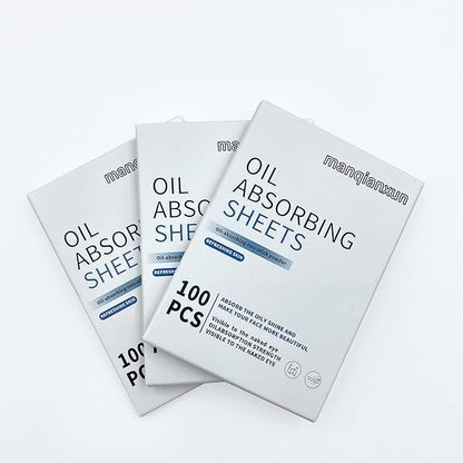 Premium Oil Blotting Paper Sheets, Translucent, Soft Face Blotting Paper Stay Skin Fresh and Smooth, for Facial Skin Care & Make Up(Blue) (3)
