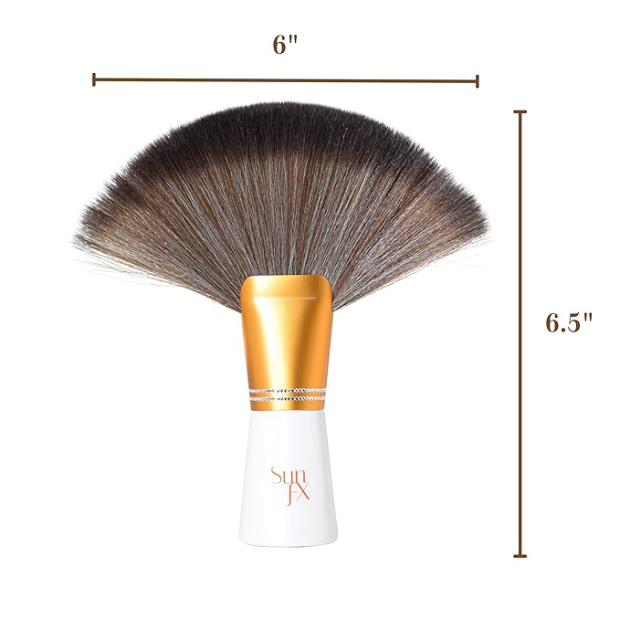 SunFX Post Spray Tanning Finishing Powder 1LB Cheeky Sunshine & Professional Salon Large Fan Brush Combo
