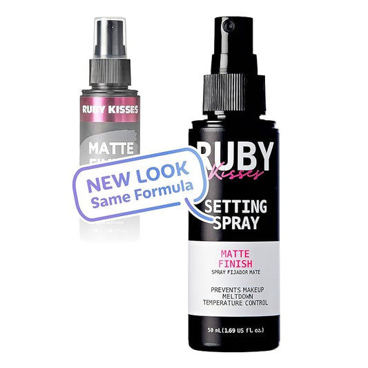 Ruby Kisses 24Hr Never Touch Up Matte Finish Setting Spray 1.69 Fl Oz
