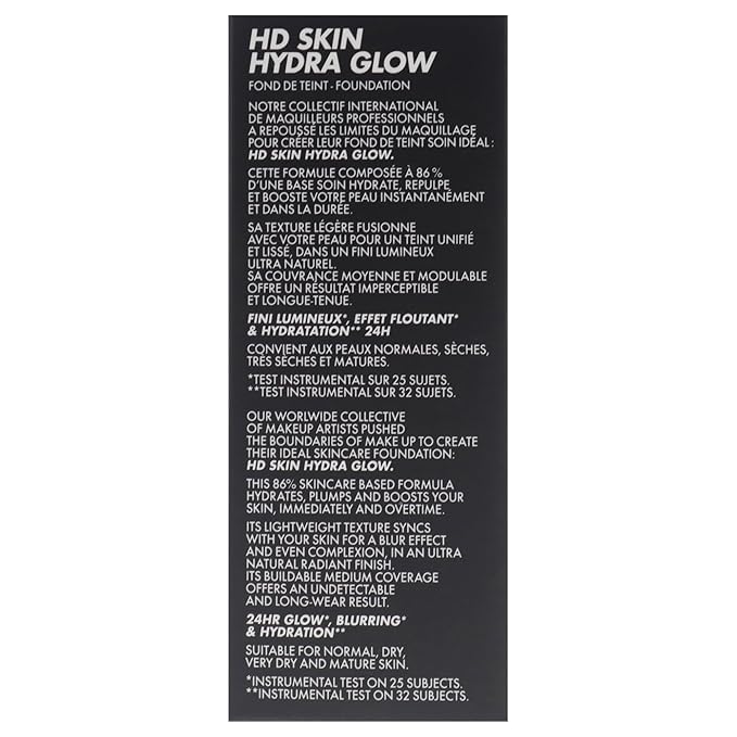 HD Skin Hydra Glow - 1Y00 Warm Shell by Make Up For Ever for Women - 1 oz Foundation