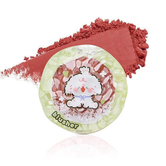 Boobeen Blush Powder Face Makeup, Highly Pigmented Single Color Face Blush for Cheeks, Shape, Contour & Highlight Face to Create a Natural Matte Finish, Blendable