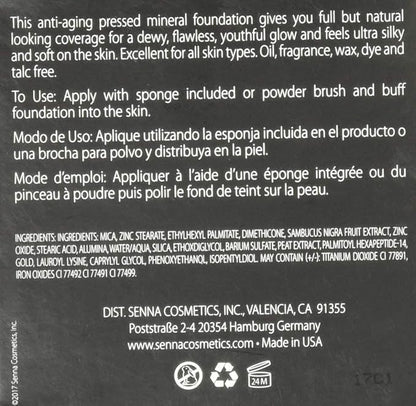 Cosmetics Mineral Mix Pressed Foundation, Tan, 0.32 Ounce