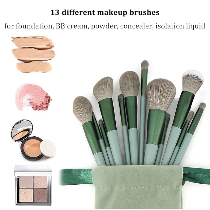 32 Colors Highly Pigmented Eyeshadow Palette with 13 pcs Makeup Brushes Set, Matte&Shimmer Long Lasting Waterproof Eyeshadow Palette,Makeup Gift Set for Women.