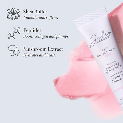 Julep WIth a Trace Retractable Creamy Long-Lasting Lip Liner + 24/7 Lip Treatment - Hydrating Lip Balm and Lip Sleeping Mask