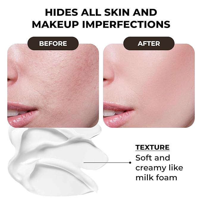LIightweight Hydrating Face Primer Cream – Smooth Makeup Base with Pore-Refining Formula, Nourishing Texture for Flawless Skin and Long-Lasting Finish