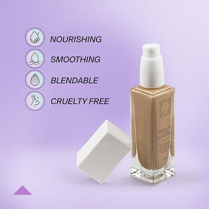 Absolute Cover Foundation #7 | Liquid Medium Coverage Foundation with Natural FInish | Oil-Free Face Makeup | Medium Tan Shade with Neutral Undertone | 1oz/30ml