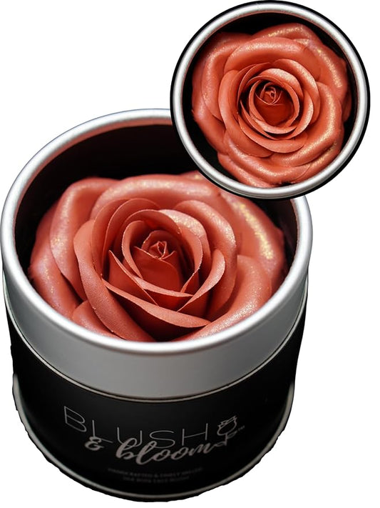 Radiant Roses GEM IN EYE Blush & Bloom Classic Edition 3D Silk Rose Blush-On Powder Rose Makeup Blush