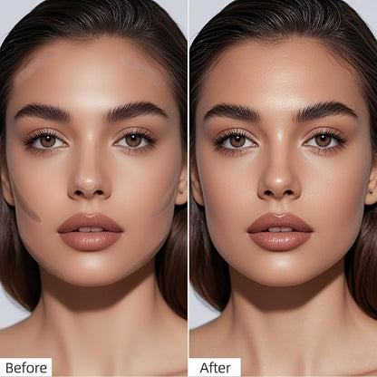Erinde Cool Toned Contour Stick, Natural Finish Cold Gray Cream Contour Stick, Blendable & Smooth Matte Bronzer Stick, Waterproof & Long Lasting Face Shaping Makeup, 02 Soft Tan
