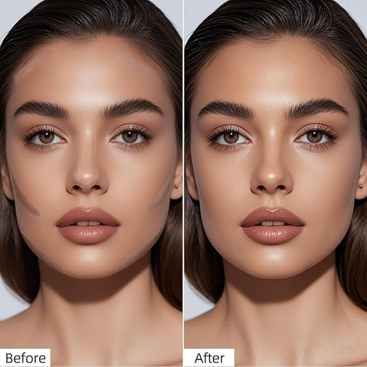 Erinde Cool Toned Contour Stick, Natural Finish Cold Gray Cream Contour Stick, Blendable & Smooth Matte Bronzer Stick, Waterproof & Long Lasting Face Shaping Makeup, 02 Soft Tan