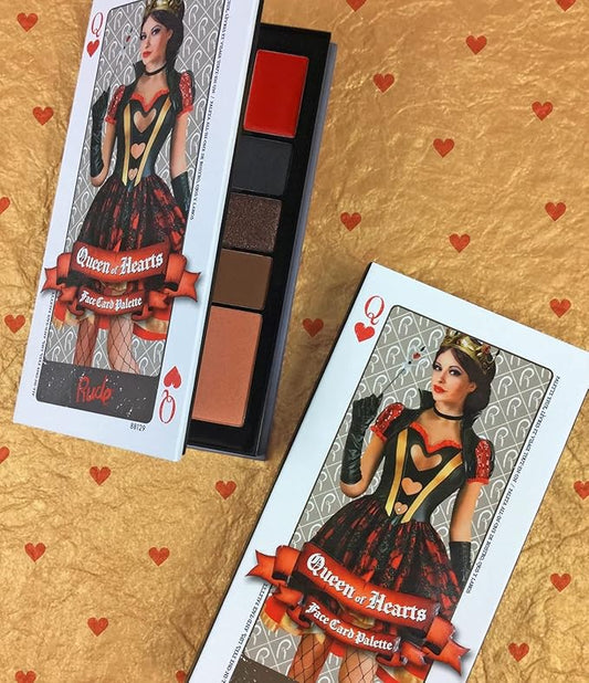 Face Card Palette - Queen of Hearts by Rude Cosmetics for Women - 0.51 oz Makeup