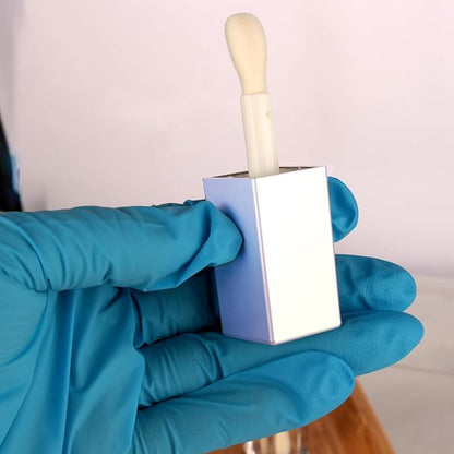 COSIDEA 24pcs 5ml Empty square Holigraphic silver lipgloss tubes bulk wholesale with big wand lipgloss containers large doe foot tube