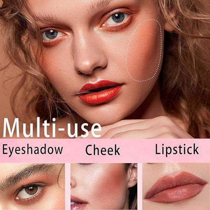 Soft Cream Liquid Blush, Creamy Dewy Blush Lightweight Blendable Glowing Blush Stick with Cushion Applicator,Natural Silky Smooth Moisturizing Blush Makeup,Cruelty-free,04 Peach Pink
