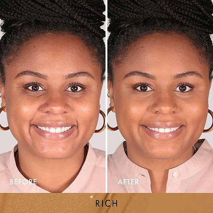 Wander Beauty Dualist Matte and Illuminating Concealer Makeup - Rich - Dual-Ended Matte Concealer Stick + Liquid Concealer - Full Coverage Concealer Brightens, Firms & Hydrates Under Eyes - 0.28 fl oz