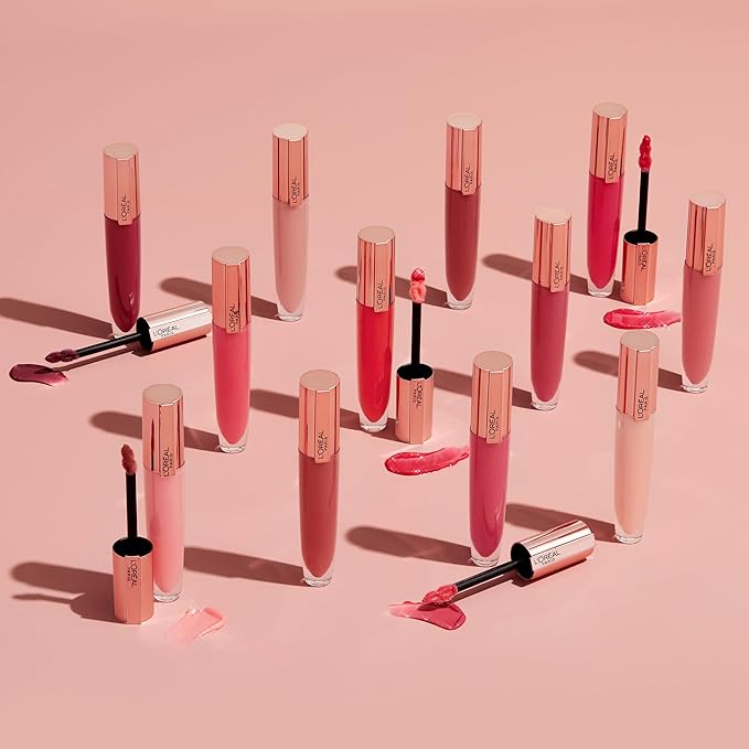 L'Oreal Paris Glow Paradise Hydrating Tinted Lip Balm-in-Gloss with Pomegranate Extract & Hyaluronic Acid, Ultra-Gentle, Non-Sticky Formula, Feathery Fleur, 0.23 Fl Oz