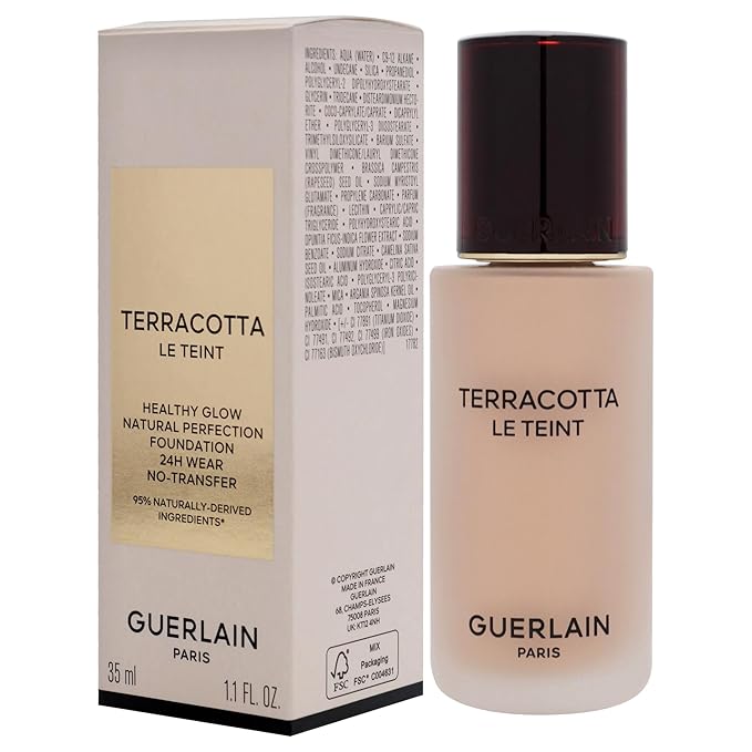 Terracotta Le Teint Foundation - 1W Warm by Guerlain for Women - 1.1 oz Foundation