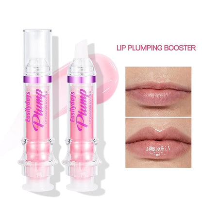 Lip Plumping Booster, Spicy Lip Lipstick, Lifting Lip Gloss, Hydrating, Volumizes & High-Shine Plumping Lip Glass Mirror Lip Glaze Lip Makeup, Plump & Pout Lip Plumper for Women Girls (#02)
