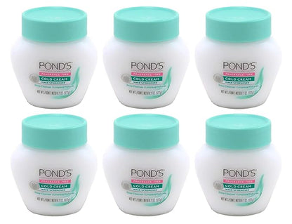 Ponds Cold Cream Make-Up Remover Fragrance-Free 6.1 Ounce (Pack of 6)