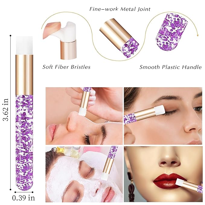 Lash Shampoo Kit - Eyelash Extension Cleaning Set with Lash Fan Dryer and Cleanser - Makeup Cleansing Foams for Lash Care and Aftercare, Purple