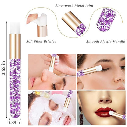 Lash Shampoo Kit - Eyelash Extension Cleaning Set with Lash Fan Dryer and Cleanser - Makeup Cleansing Foams for Lash Care and Aftercare, Purple