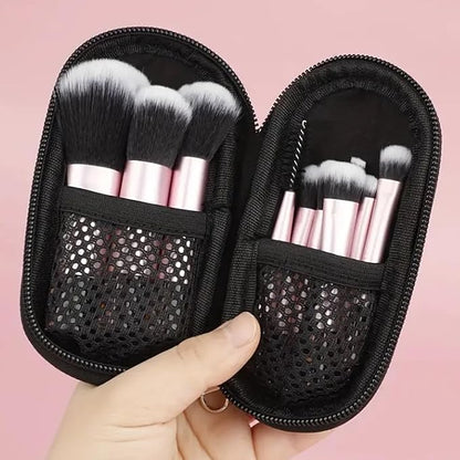 16pc STARTER KIT with 10 BRUSHES SET (LIGHT) Mineral Makeup Bare Face Loose Powder Includes Matte Foundation, Veil Primer, Blush, Bronzer, Translucent Finishing Setting Powder SPF 30 Travel Size
